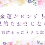金運がピンチ！切羽詰まったときに試す効果的なおまじない術
